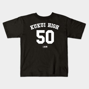 Kukui High School 5-0 - Black (13th Anniversary Edition) Kids T-Shirt